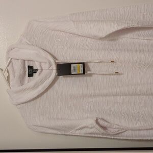 Jones New York Signature white pullover slouch neck top